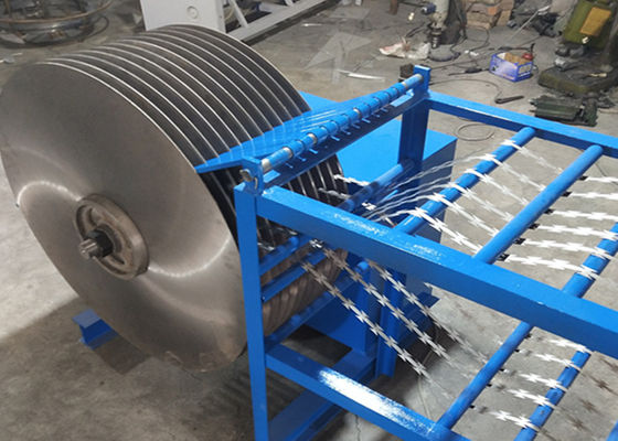 Galvanized 3.0kw 0.45mm Razor Wire Making Machine