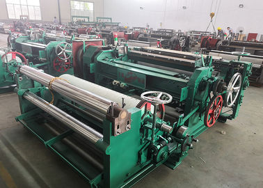 Plain / Twill Woven Wire Mesh Weaving Machine For Middle Carbon Steel Wire