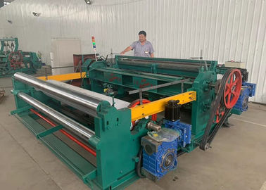 Horizontal Stainless Steel Wire Mesh Machine , Plain Woven Wire Mesh Equipment