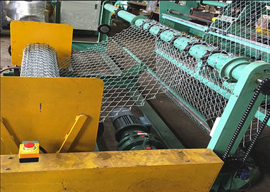 Double Wire Chain Link Fence Making Machine With Advanced Technology Low Noise