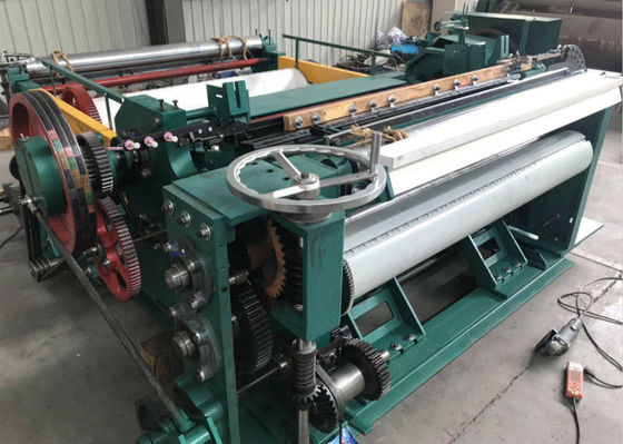 Semi-Automatic 0.025--0.2 mm Wire Diameter Rolling Wire Net Making Machine ,  Industrial Wire Mesh Weaving Machine